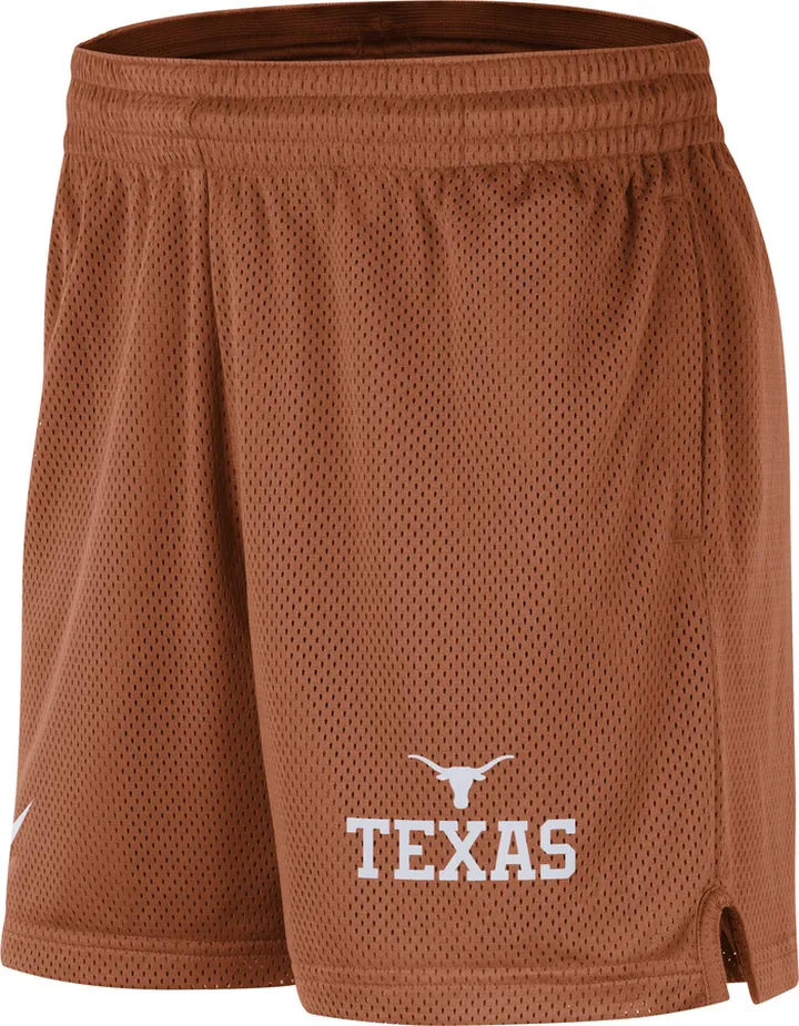 Texas Nike Men's Dri-FIT College Knit Shorts in Orange