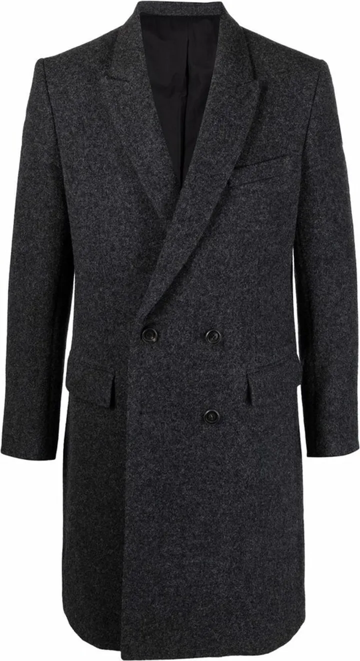 Double-Breasted Wool Coat
