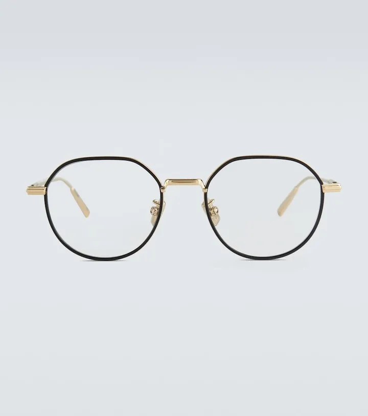 DiorBlackSuitO R3U round glasses