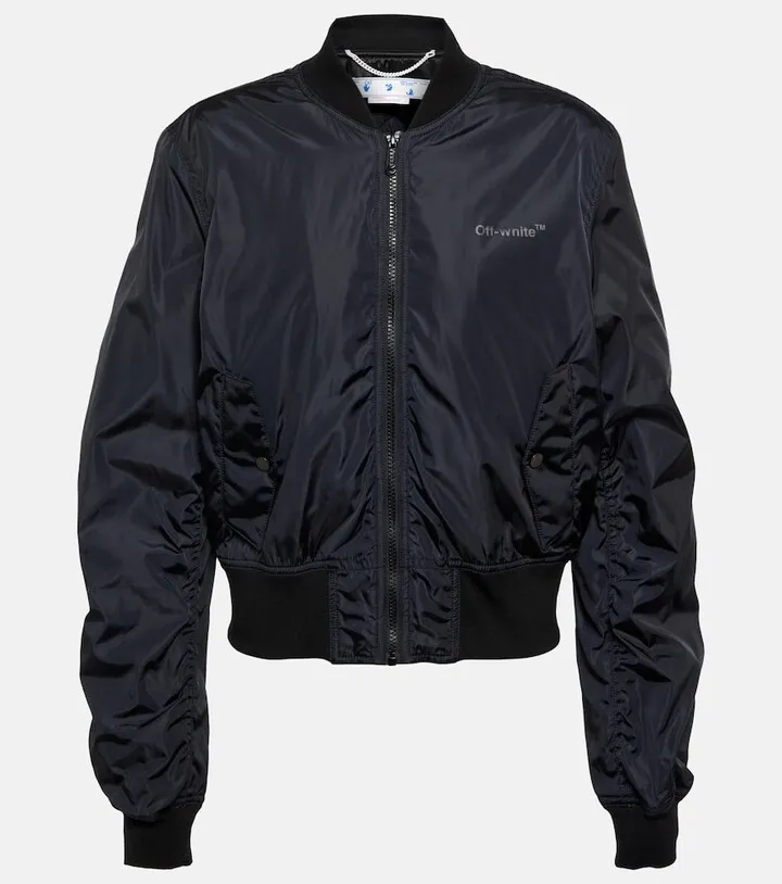 Logo bomber jacket