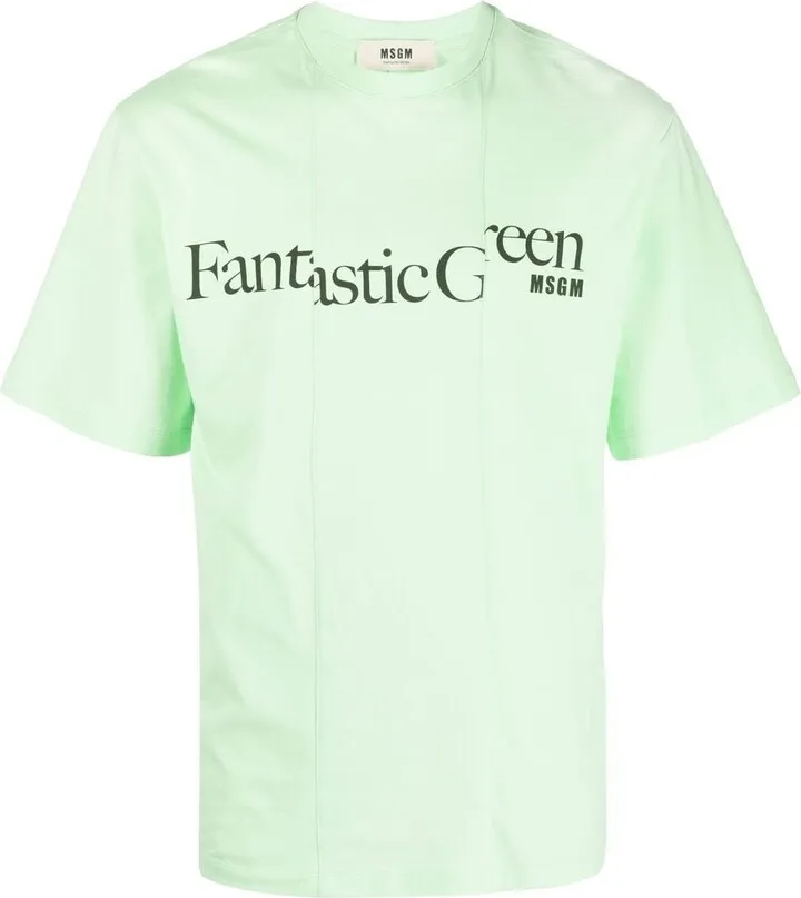 Fantastic Green asymmetric T-shirt