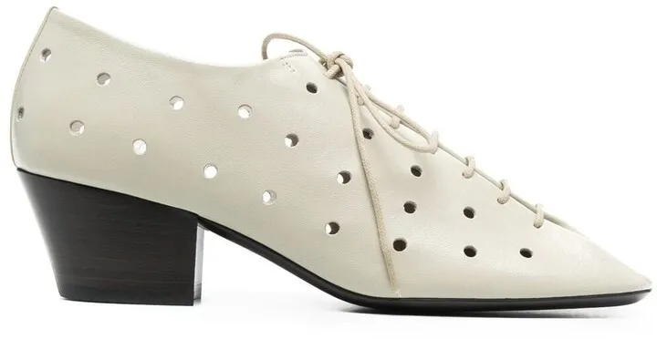 Perforated Lace-Up Shoes