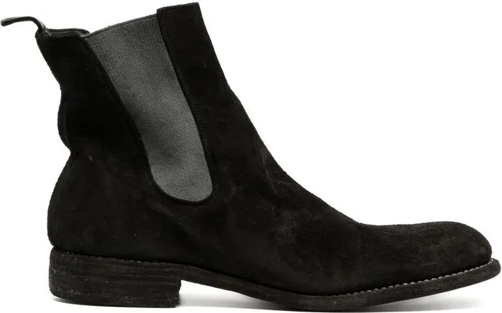 block-heel leather Chelsea boots