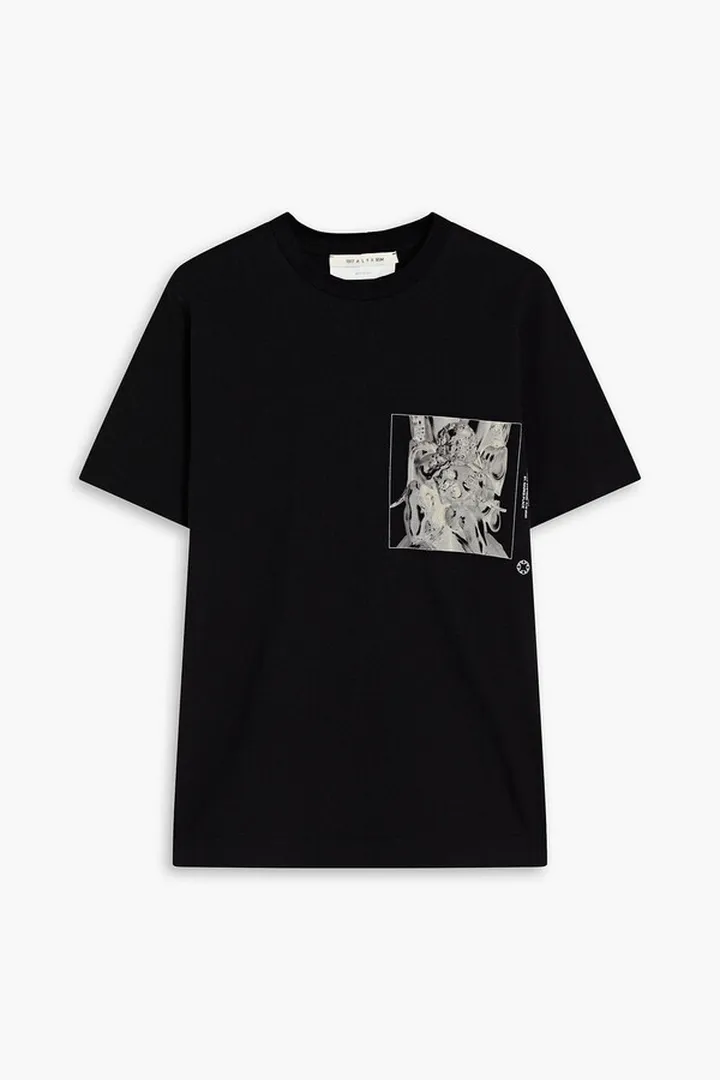 Printed cotton-jersey T-shirt