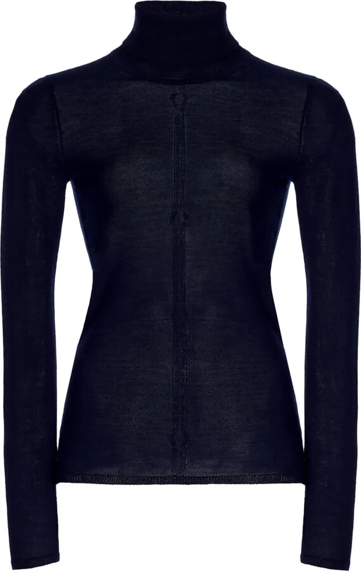 Women's Exclusive Steinem Cashmere-Silk Turtleneck Top