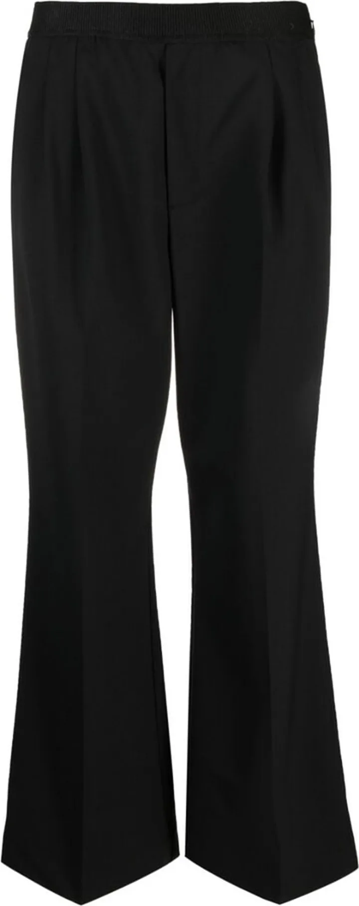 Cropped Flared Denim Trousers