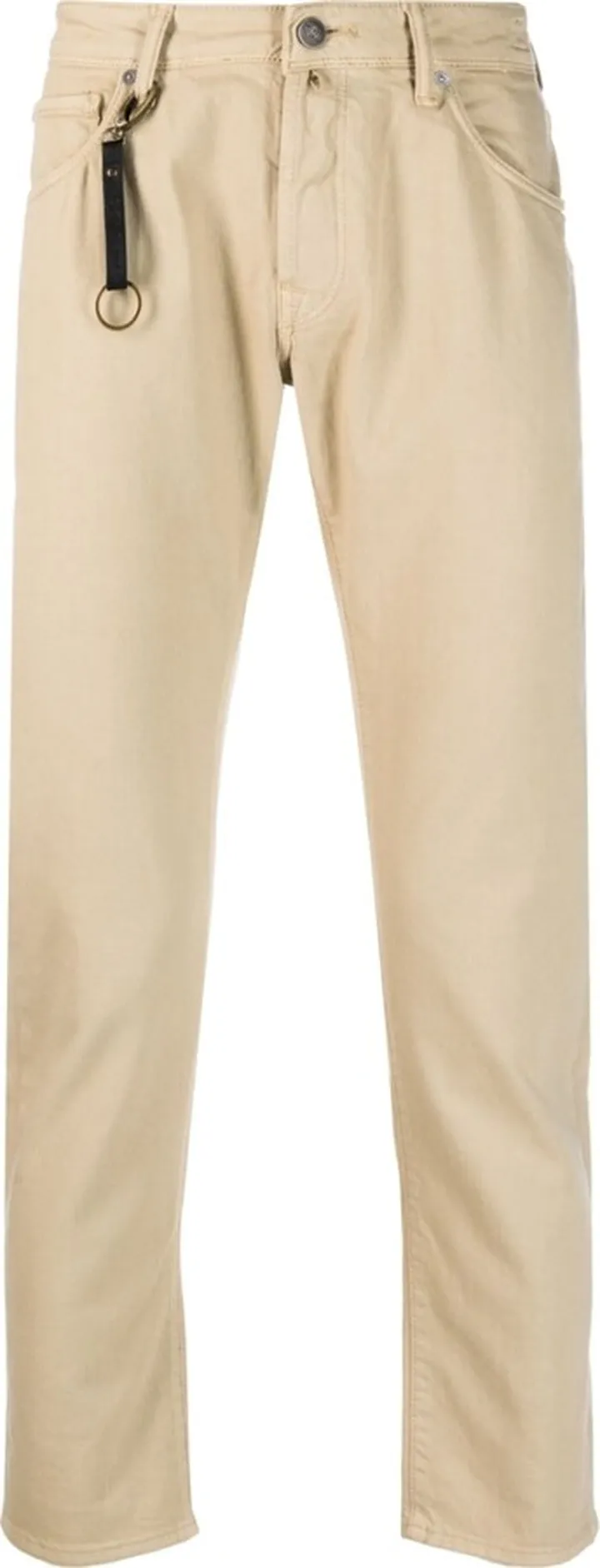 Keyring-Detail Tapered-Leg Jeans