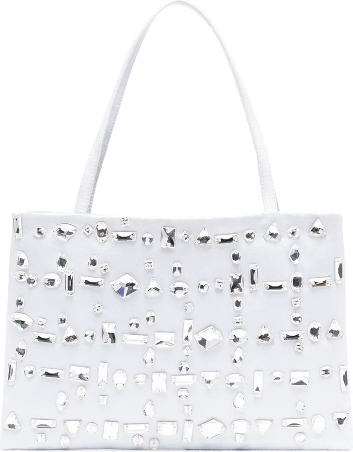 Crystal-Embellished Tote Bag