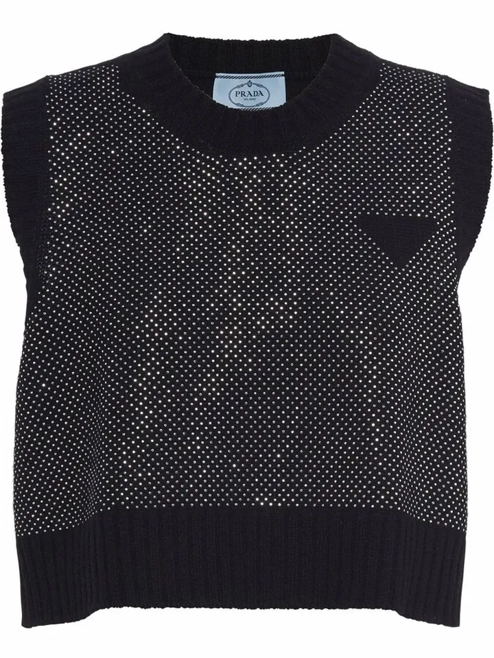Studded Cashmere Top