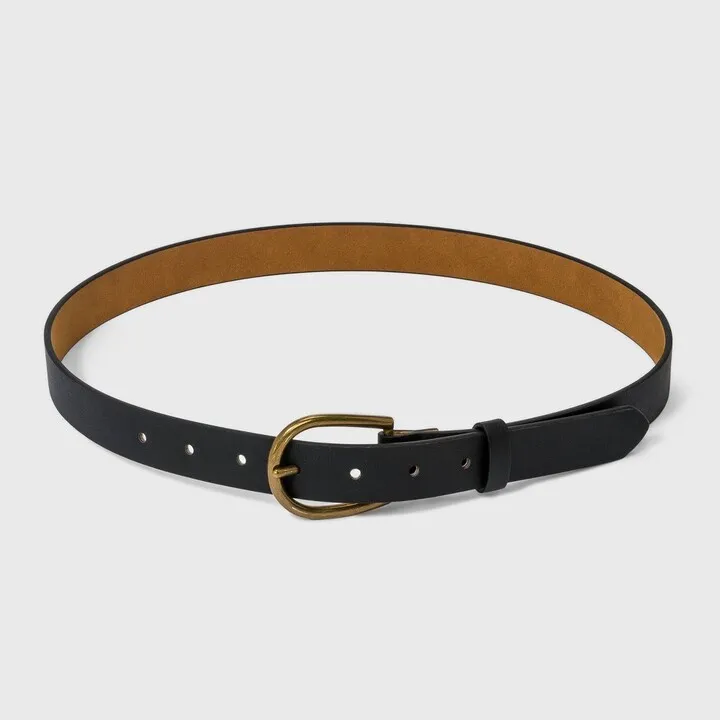 Women's Elongated Buckle Belt - Universal Thread™ Black XL