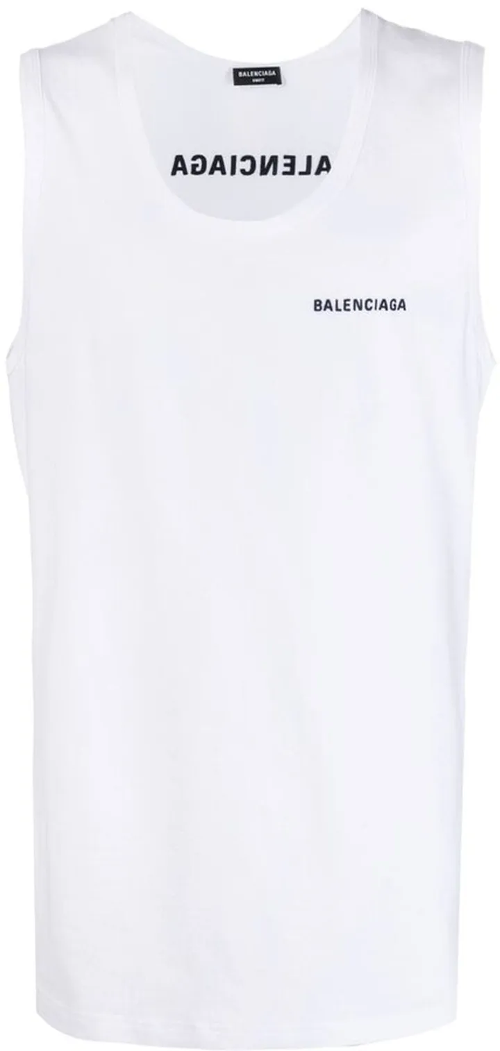 Logo-Embroidered Loose Tank Top