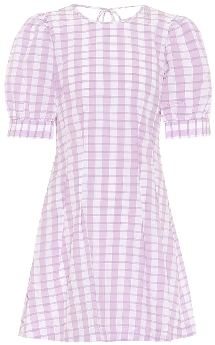 Aurelia checked minidress