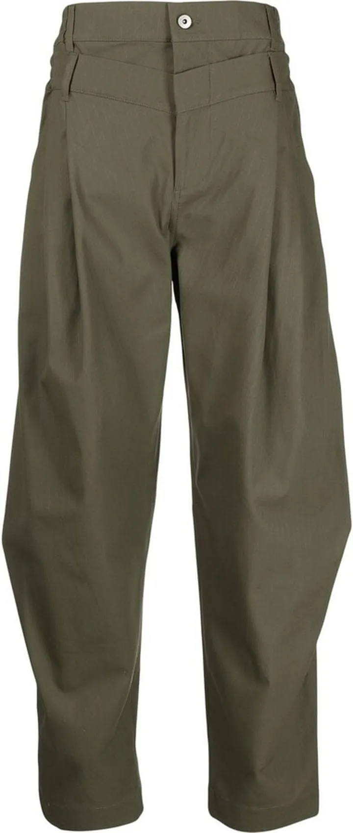 Pleated Layered Tapered Trousers