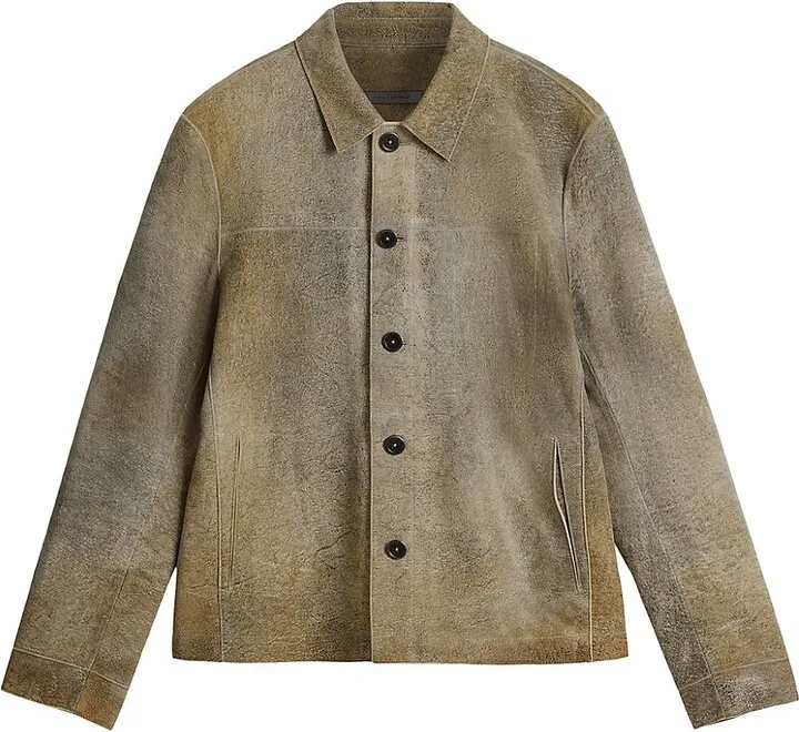 Ivey Leather Shirt Jacket
