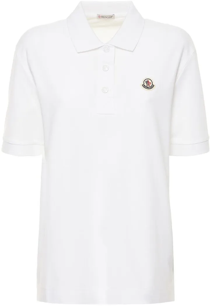 Cotton logo polo