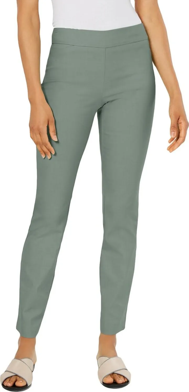 Womens High Rise Pull On Skinny Pants