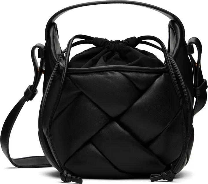 Bottega Veneta Black Small Helmet Bag