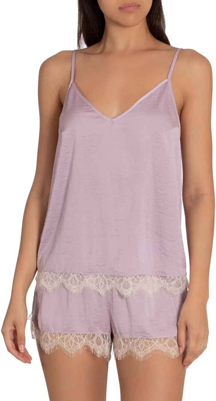 Lydia Hammered Satin Shorts Pajamas