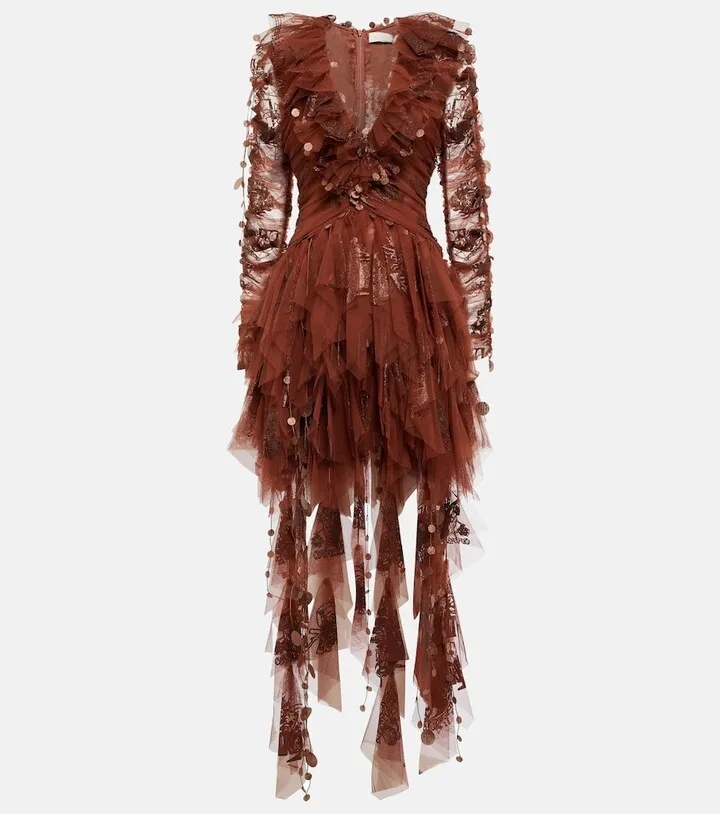 Kaleidoscope organza minidress