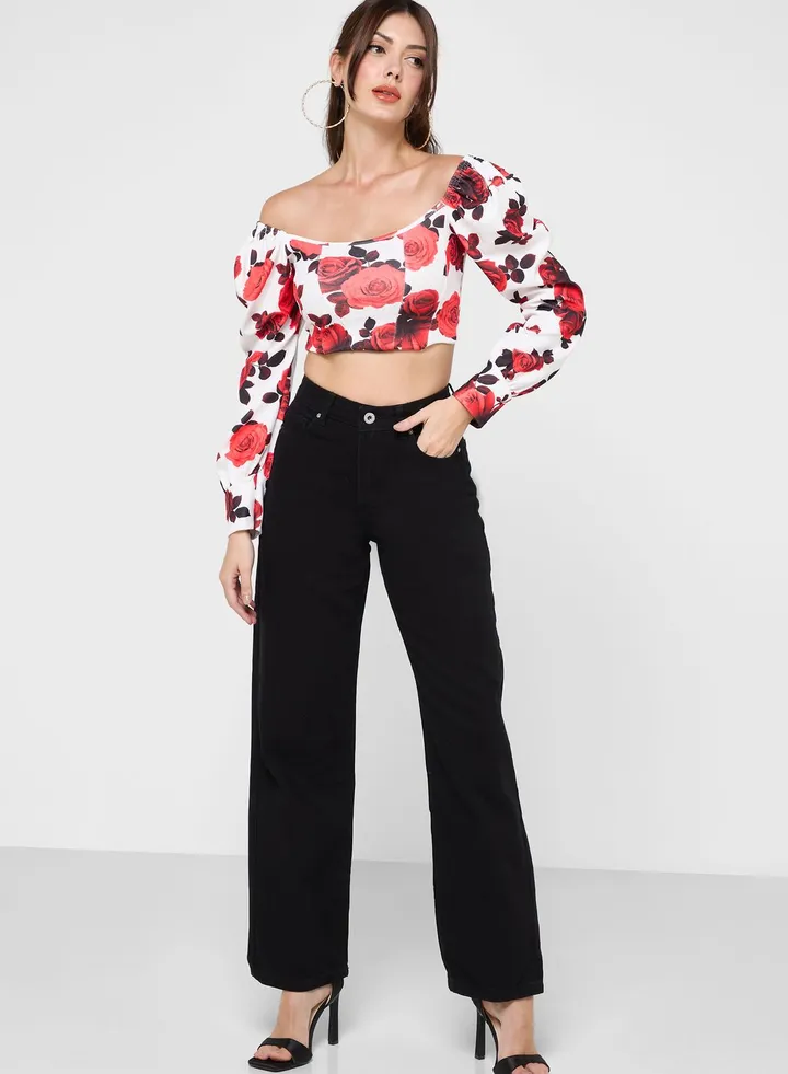 High Waist Boyfriend Jeans