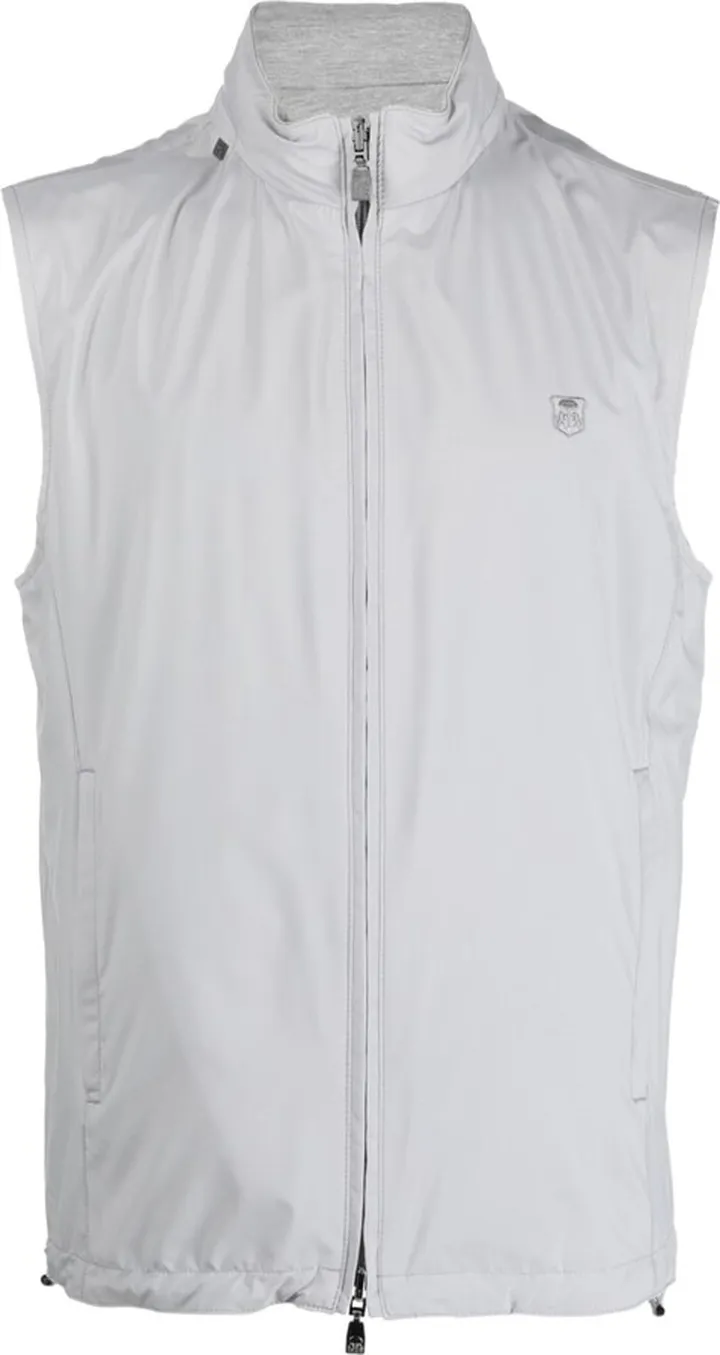 Logo-Embroidered Reversible Waistcoat