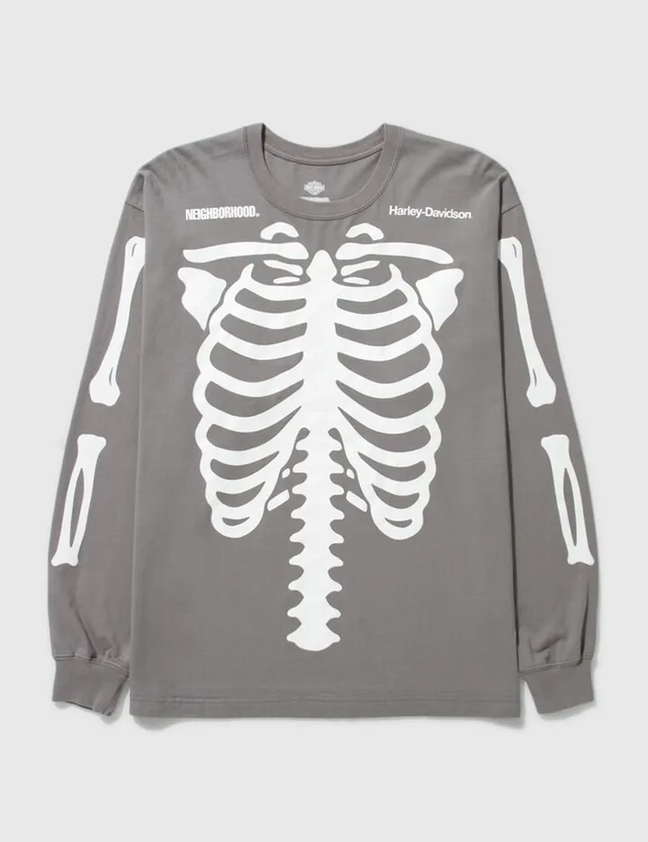 H-D Crewneck Long Sleeve T-shirt