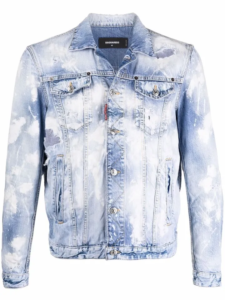 Acid-Wash Denim Jacket