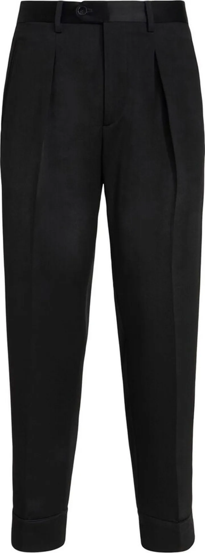 Cropped Straight-Leg Trousers