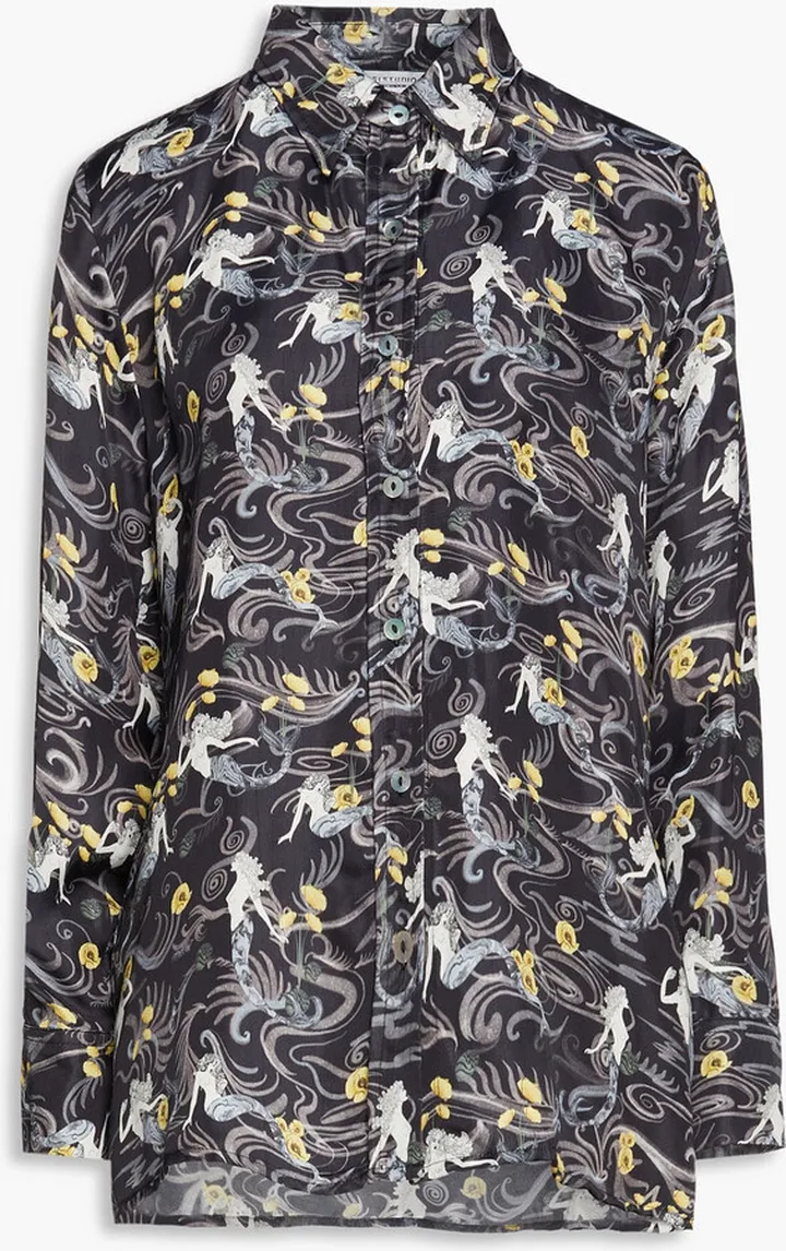 Printed twill shirt