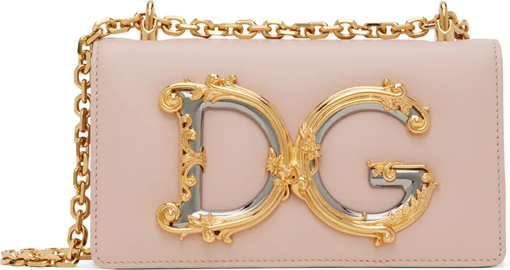 Dolce & Gabbana Pink 'DG' Shoulder Bag