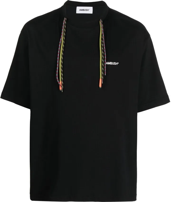 multicord crew-neck T-shirt