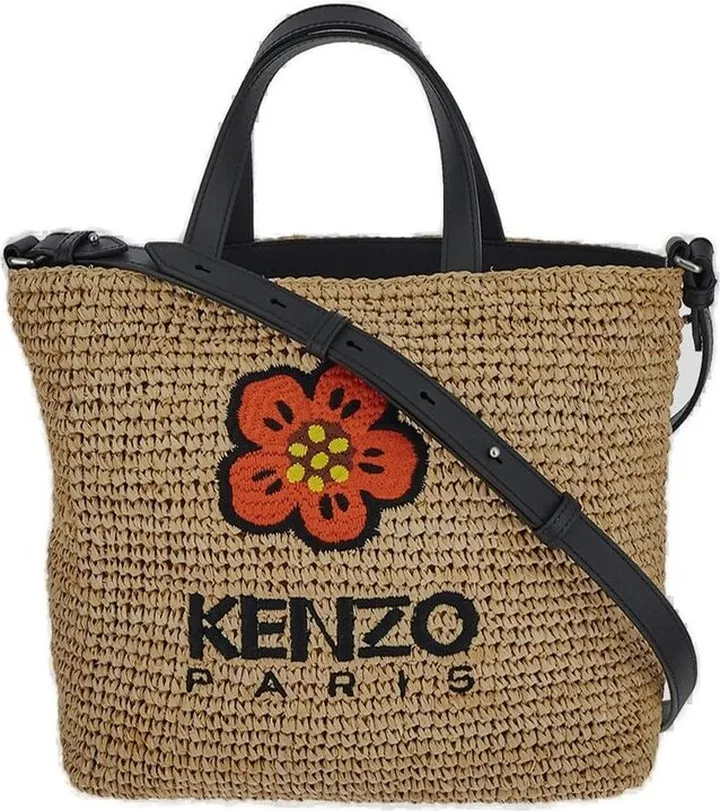 Kenzo Flower-Embroidered Tote Bag