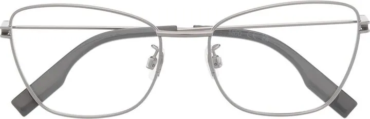 Silver-Tone Cat Eye Glasses