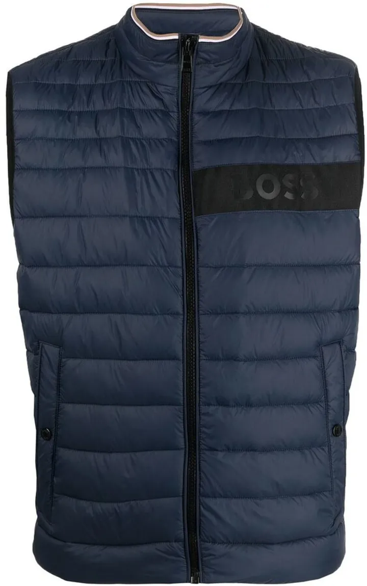 Quilted Logo-Print Gilet