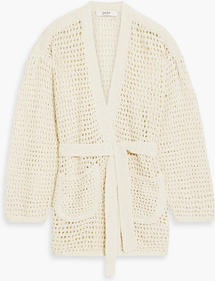 Soledad crocheted cotton cardigan