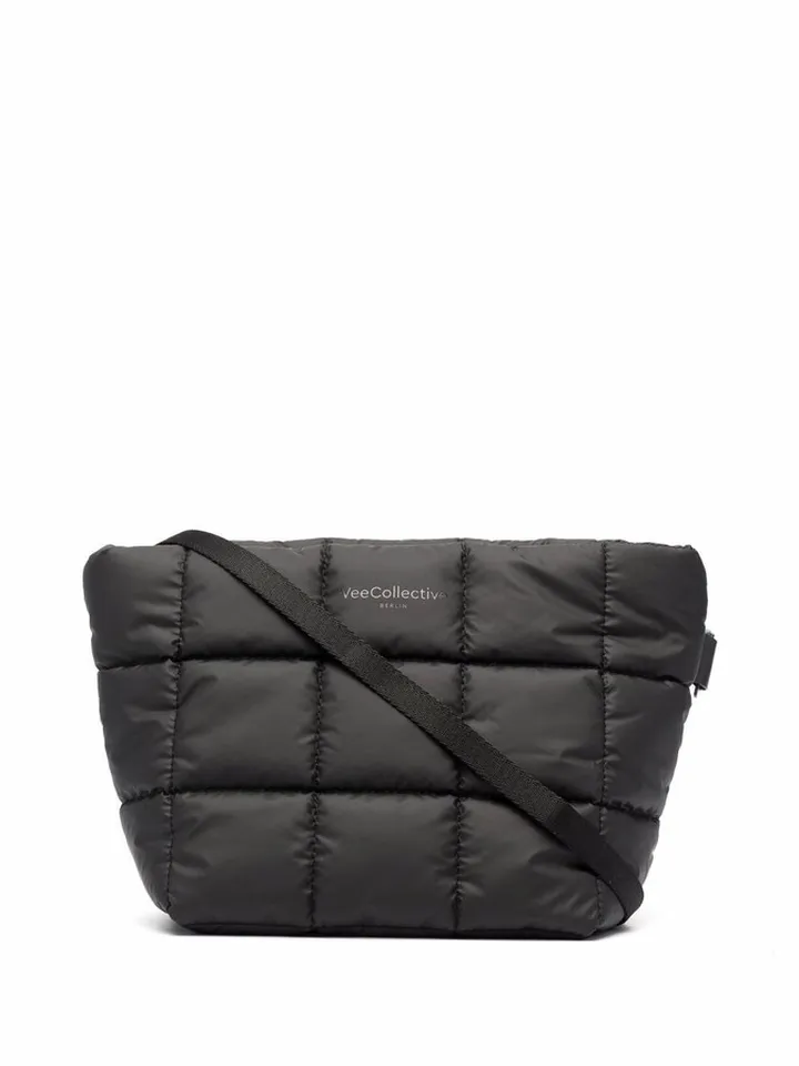 Logo-Print Padded Shoulder Bag