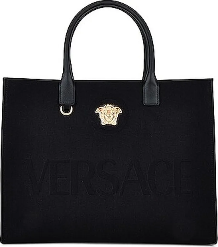 VERSACE Frequenza Tote Bag in Black