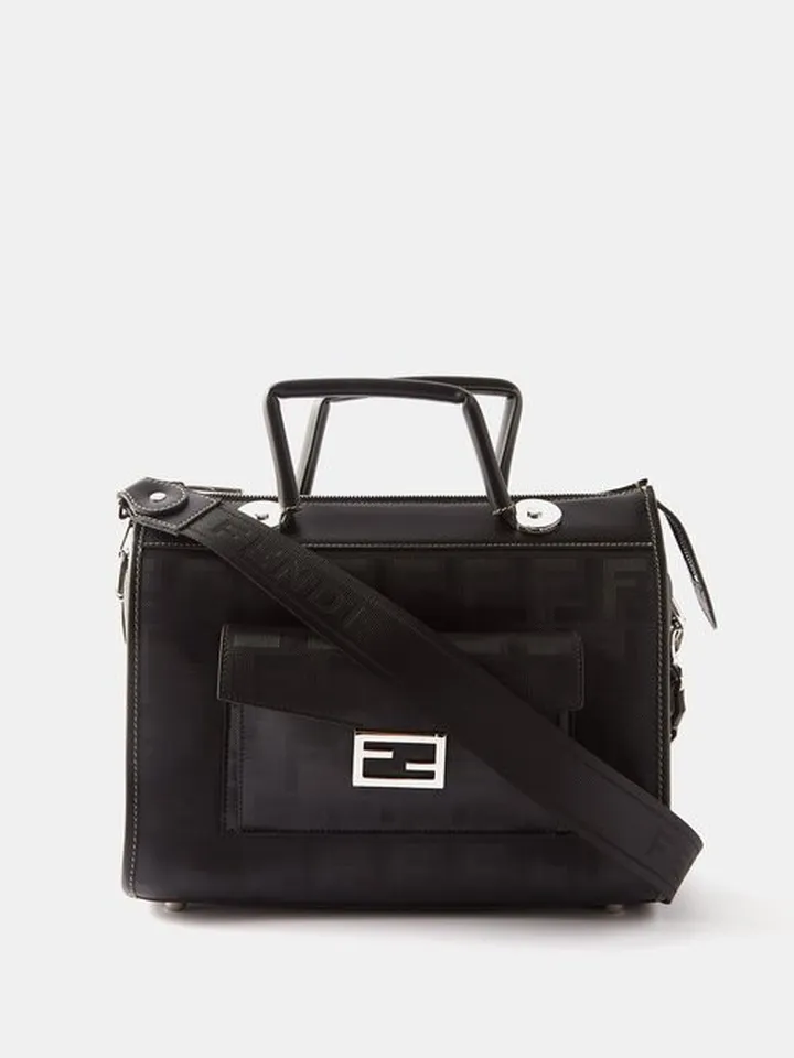Trunk Ff-jacquard Canvas Cross-body Bag