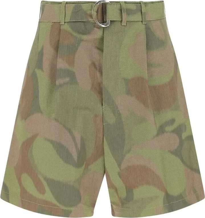 Marni Graphic Printed Belted Shorts