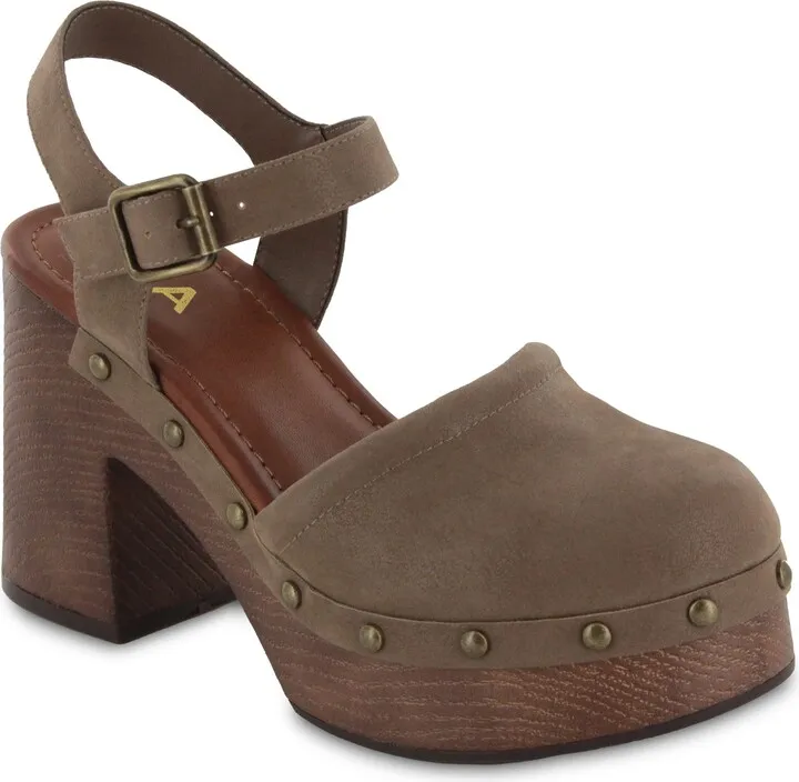 Analie Block Heel Platform Clog