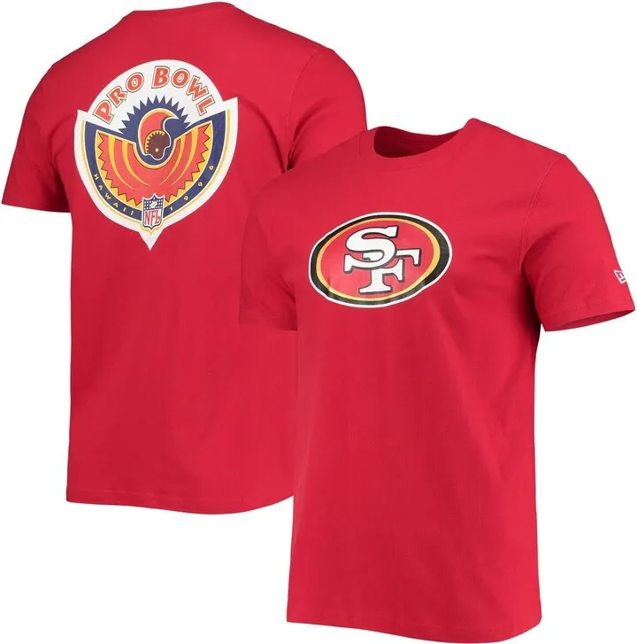 Men's New Era Scarlet San Francisco 49ers 1996 Pro Bowl T-shirt