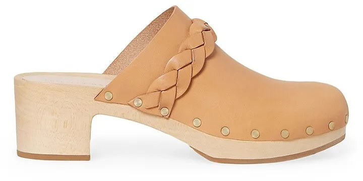 Braided Leather Clogs