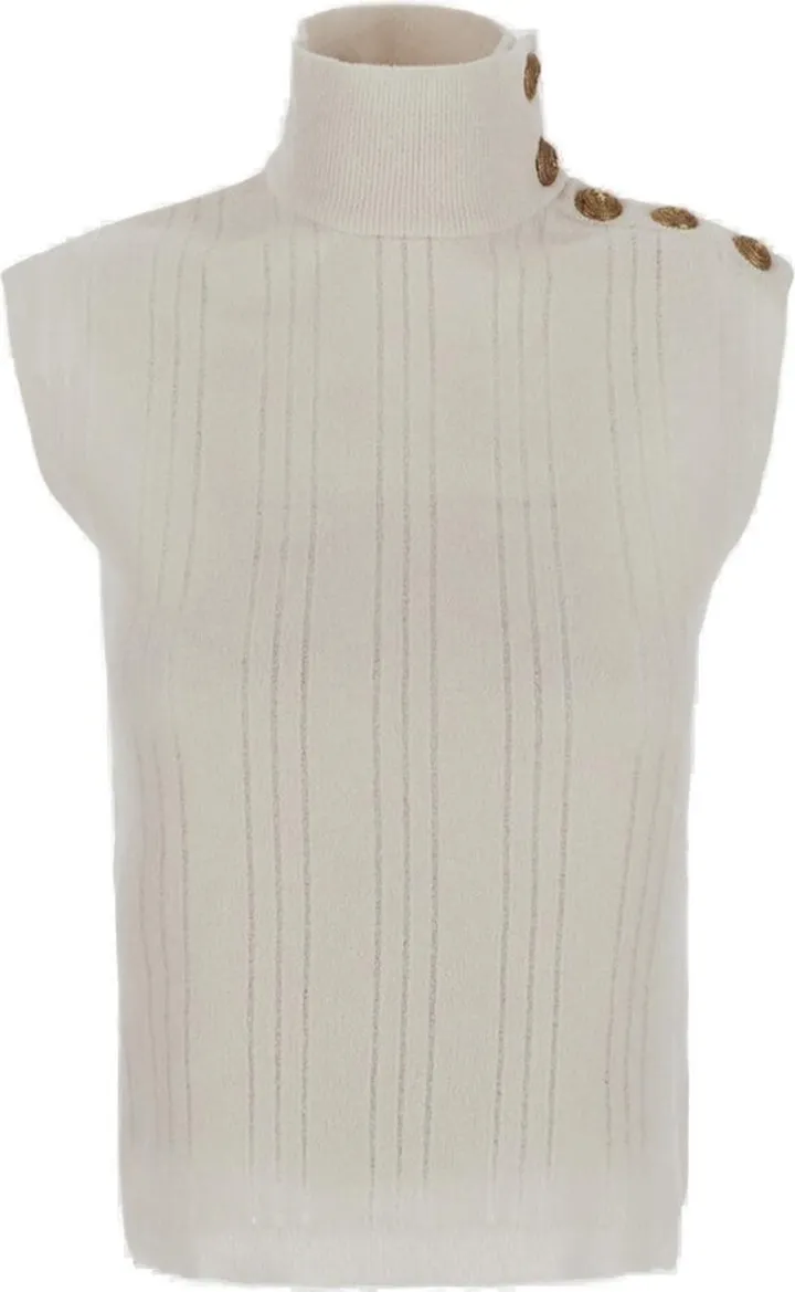 Turtleneck Sleeveless Top