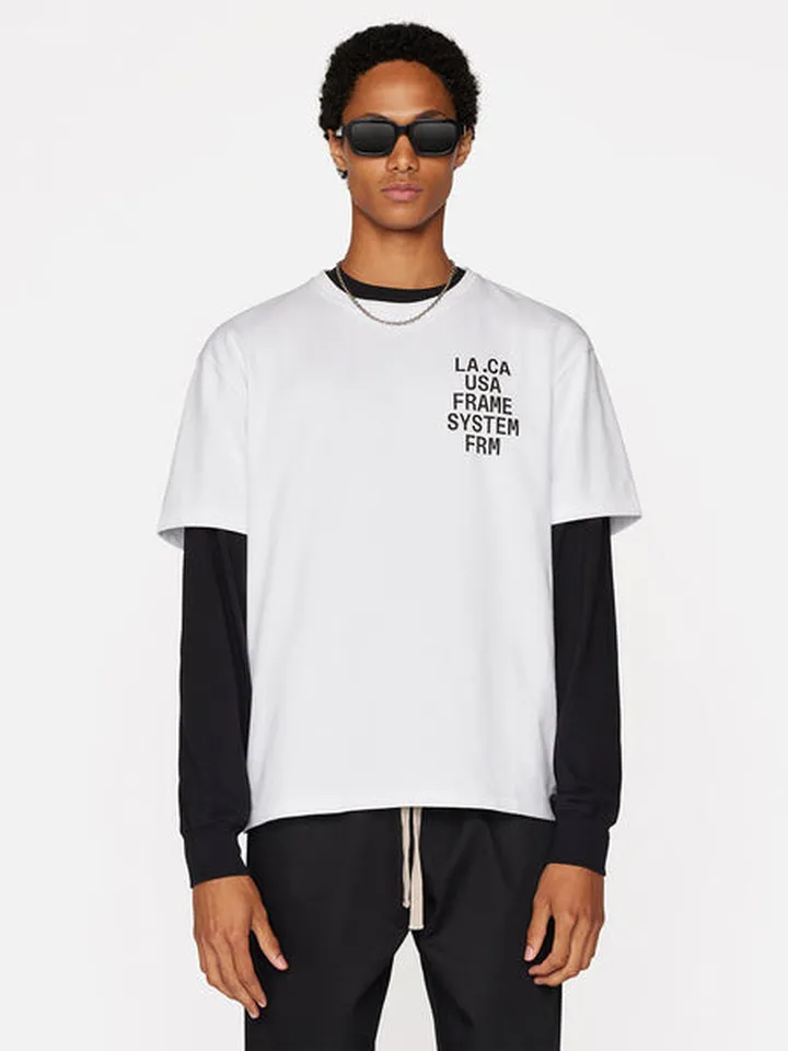 Frame Graphic Tee Blanc