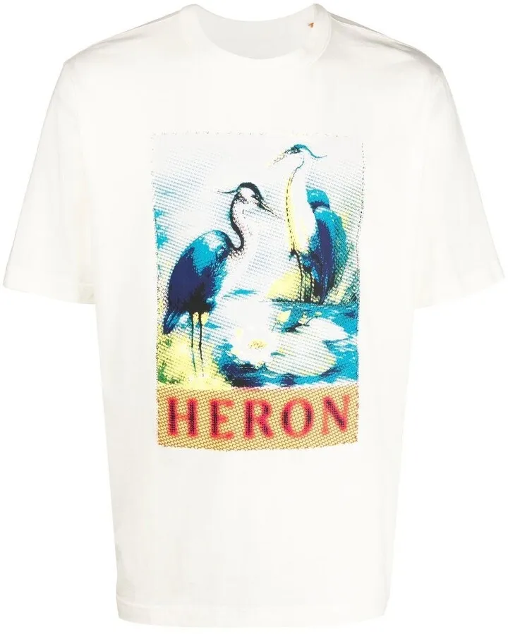 bird logo-print T-shirt