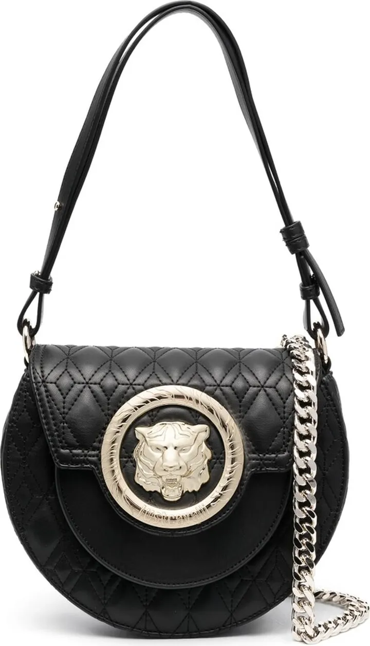 Logo-Plaque Quilted Shoulder Bag