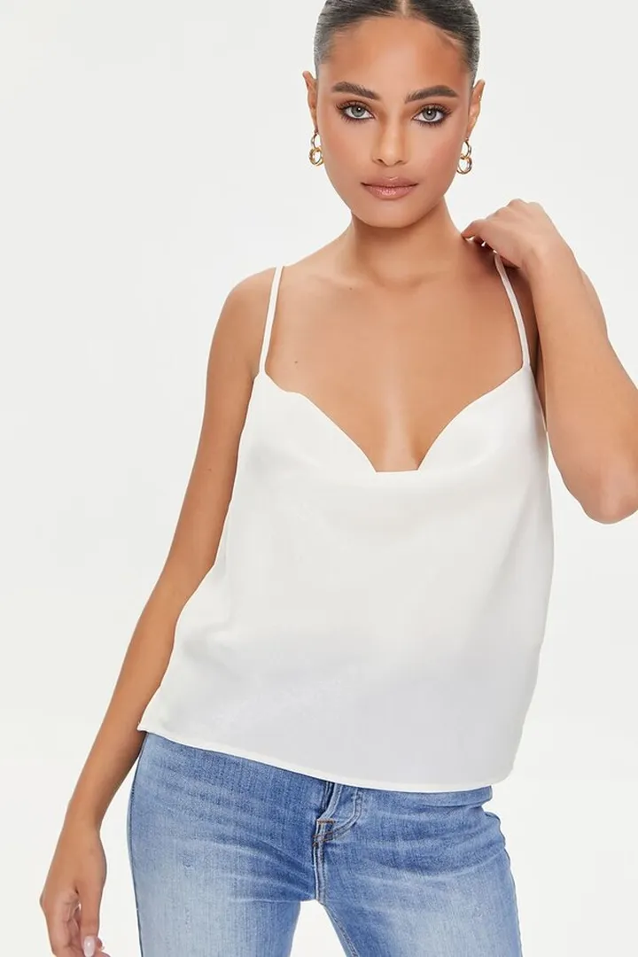 Satin Cowl Cami