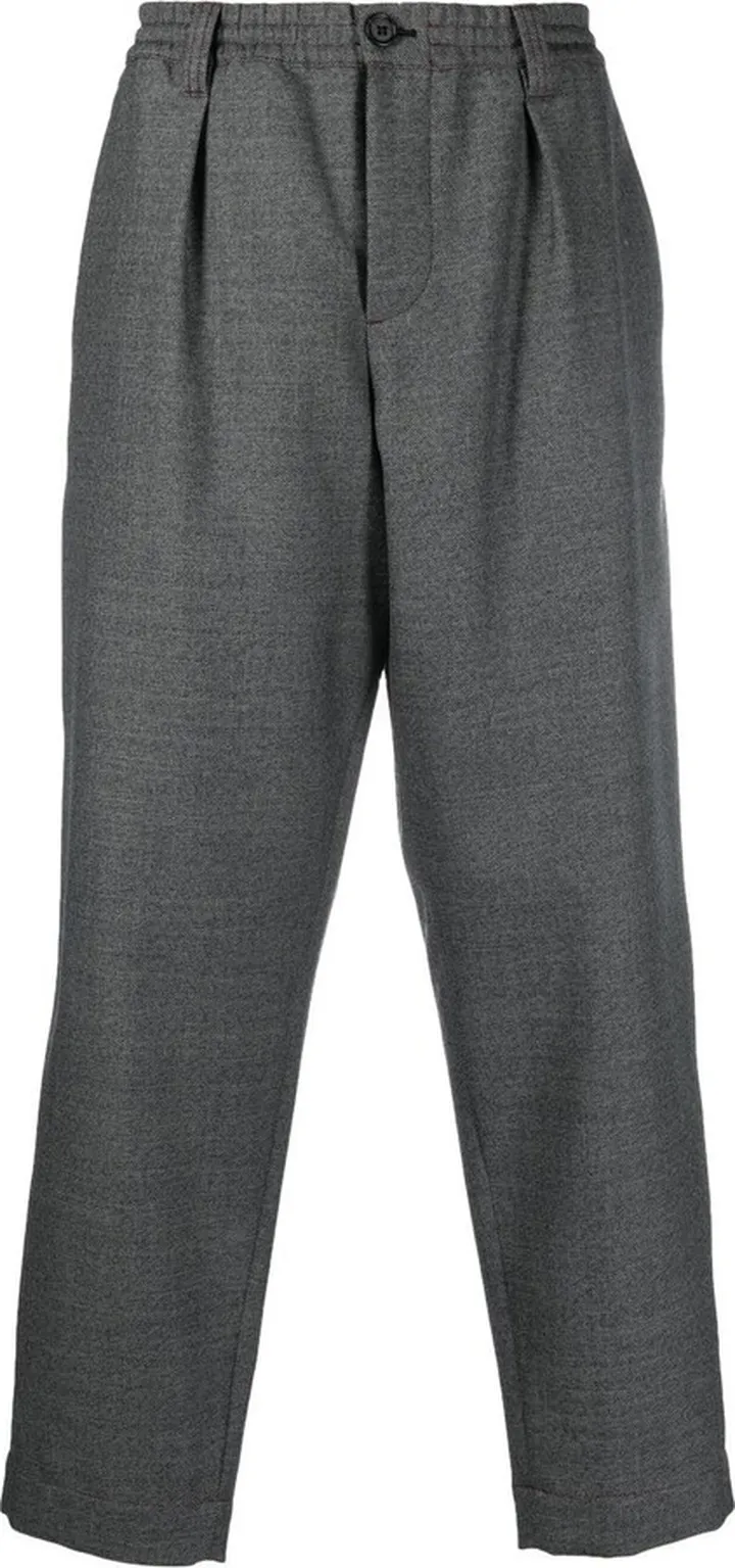 Straight-Leg Wool Trousers