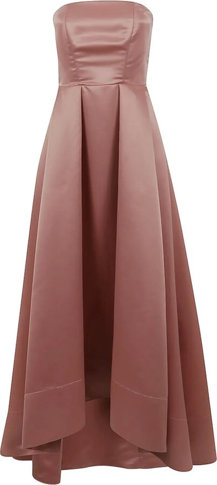 Pinko Strapless Pleated Gown