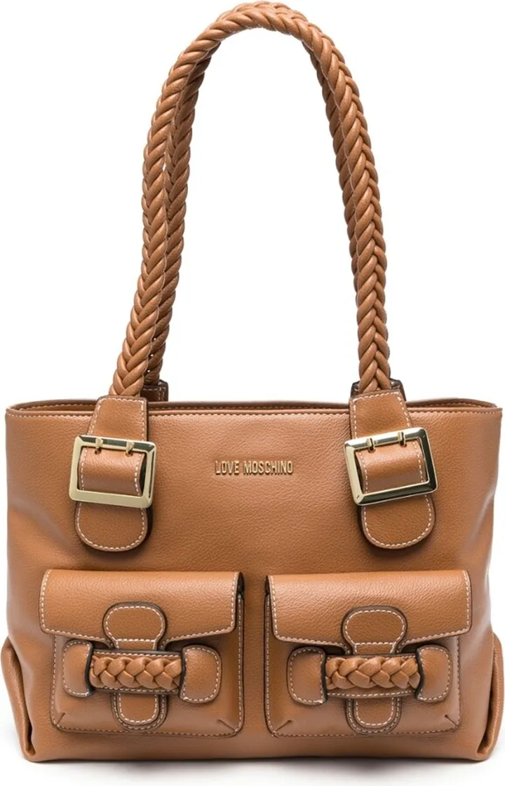 Braid-Detail Tote Bag